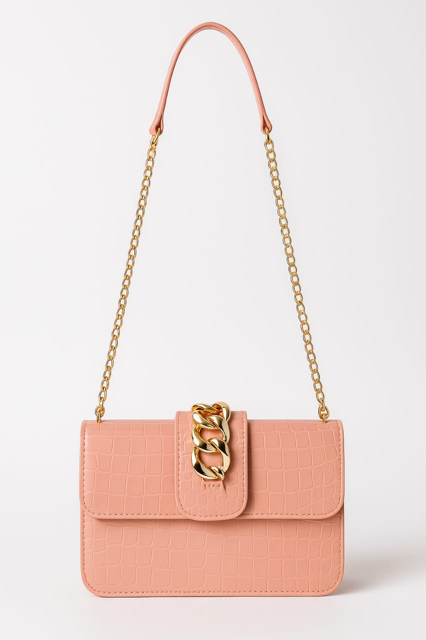 Bags by Bilal Clutch Hand Bag - Pinkish