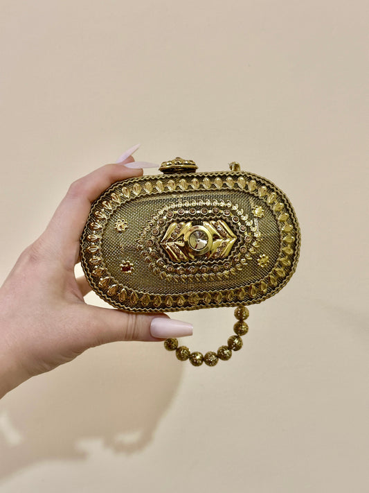 LUMI&CO CLASSIC GOLDEN CLUTCH