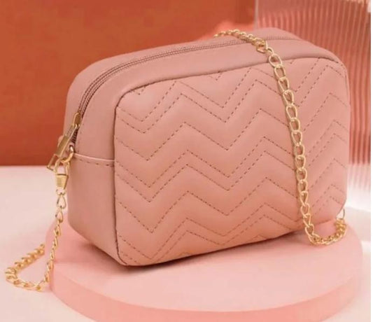 Bags by Bilal Mini Hand Bag with Chain - Pink