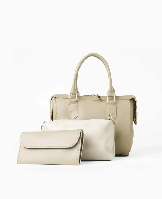 Bags by Bilal Premium 3 Pics Bag Set - Beige