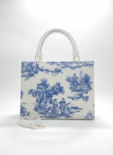 Bags by Bilal Shoulder Bag - Blue Print